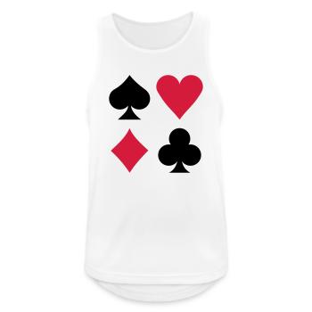 Poker - Débardeur respirant Homme - blanc - Devant - Nick (188cm)