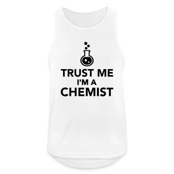Chemiker - Männer Tank Top atmungsaktiv - Weiß - Vorne - Nick (188cm)