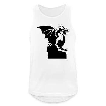 slovenian dragon statue ljubljana slovenia - Men's Breathable Tank Top - white - Front - Nick (188cm)