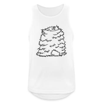 Strohberg Heuhaufen Design - Männer Tank Top atmungsaktiv - Weiß - Vorne - Nick (188cm)