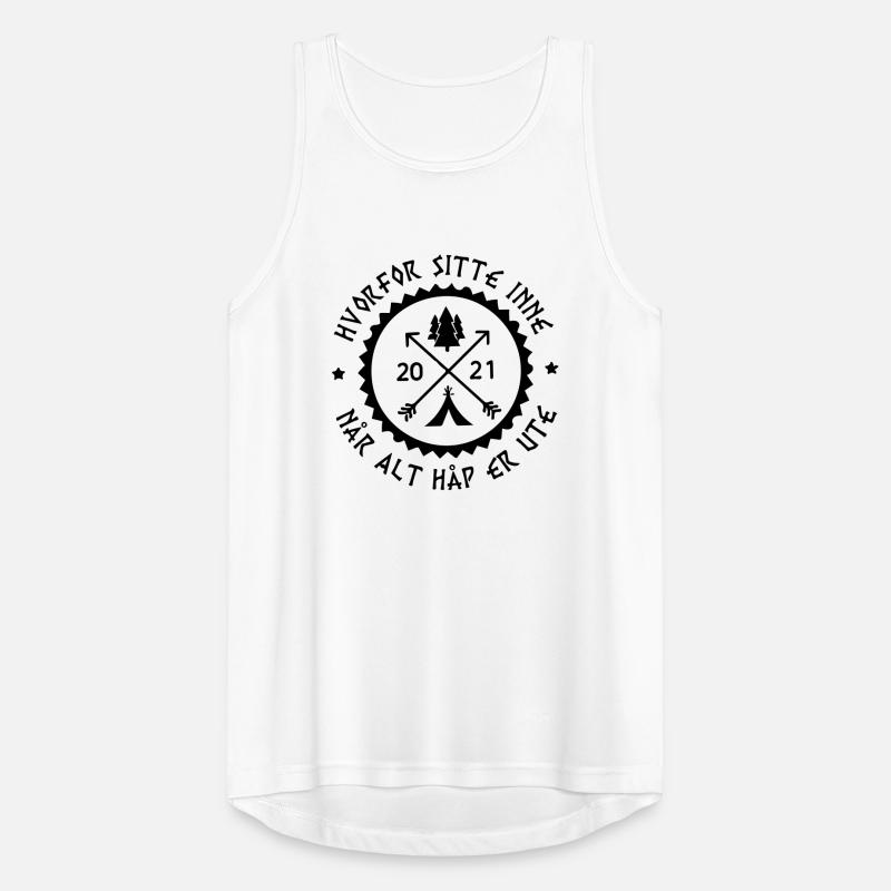 Why sit inside when all hope is lost Men's Breathable Tank Top