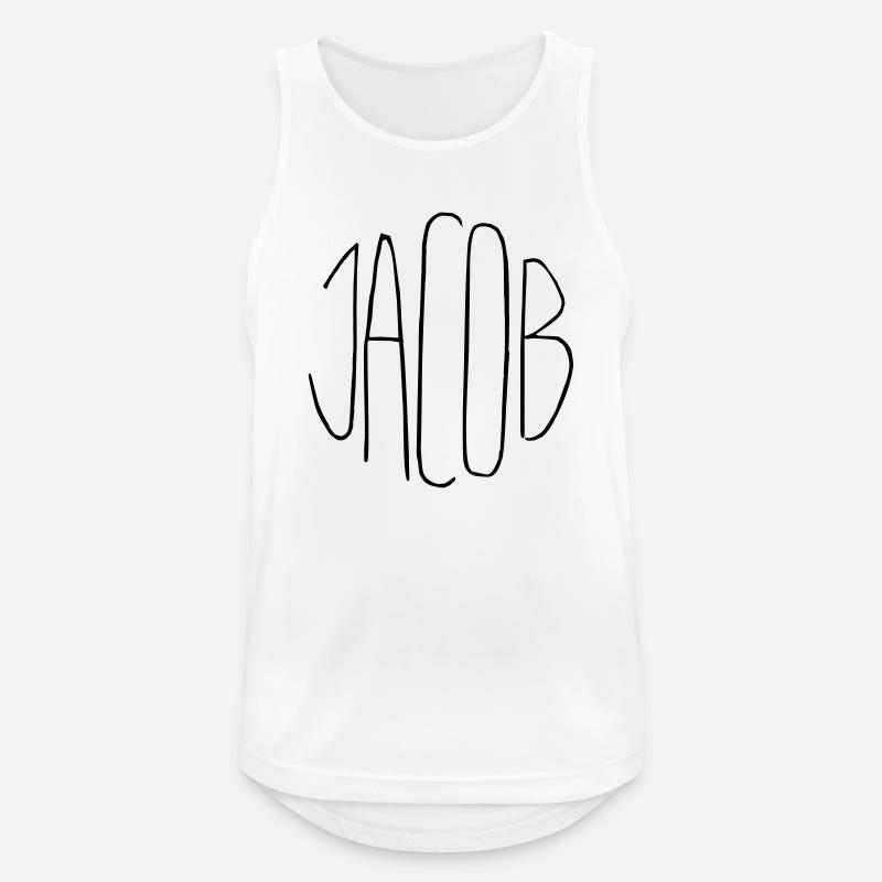 Jacob - Männer Tank Top atmungsaktiv - Weiß