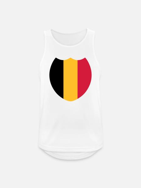 Belgique (V) - Débardeur respirant Homme - blanc
