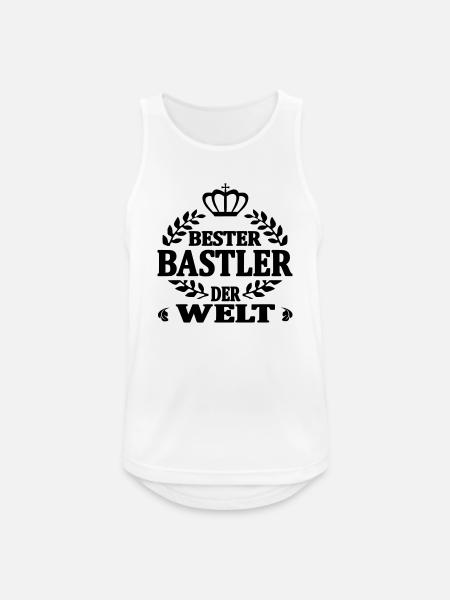 Bester bastler der welt - Männer Tank Top atmungsaktiv - Weiß