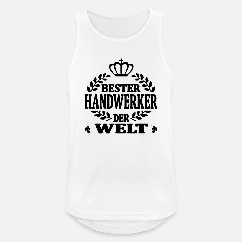 Bester handwerker der welt - Männer Tank Top atmungsaktiv - Weiß