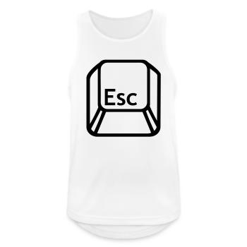 Esc ordinateur - Débardeur respirant Homme - blanc - Devant - Nick (188cm)