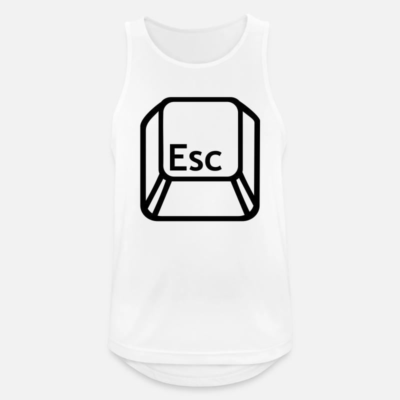 Esc Computer - Männer Tank Top atmungsaktiv - Weiß