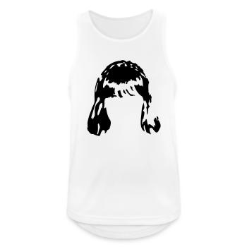 Haarperücke Haar wig1 - Männer Tank Top atmungsaktiv - Weiß - Vorne - Nick (188cm)