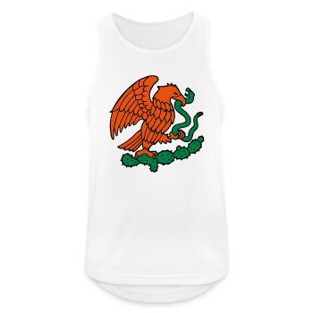 mexiko adler schlange kaktus mexiko mexikaner - Männer Tank Top atmungsaktiv - Weiß - Vorne - Nick (188cm)