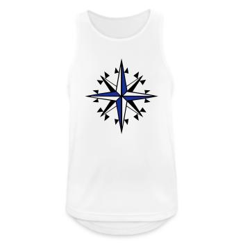 compass, compass, wind rose - Men's Breathable Tank Top - white - Front - Nick (188cm)
