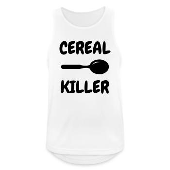 Cereal Killer - Humor - Funny - Joke - Friend - Men's Breathable Tank Top - white - Front - Nick (188cm)