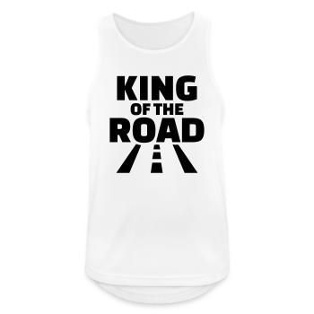 Trucker - Männer Tank Top atmungsaktiv - Weiß - Vorne - Nick (188cm)