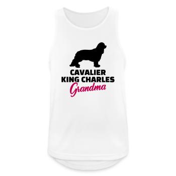 Cavalier King Charles - Männer Tank Top atmungsaktiv - Weiß - Vorne - Nick (188cm)