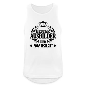 Bester ausbilder der welt - Männer Tank Top atmungsaktiv - Weiß - Vorne - Nick (188cm)