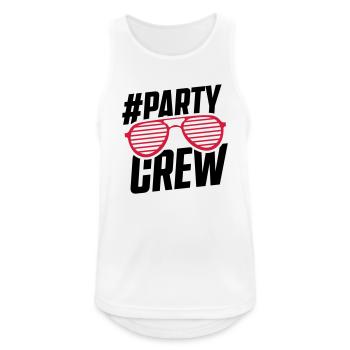 Lunettes de soleil Party Crew - Débardeur respirant Homme - blanc - Devant - Nick (188cm)