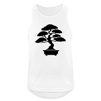 Bonsai Tree - Men's Breathable Tank Top - white - Front - Nick (188cm)