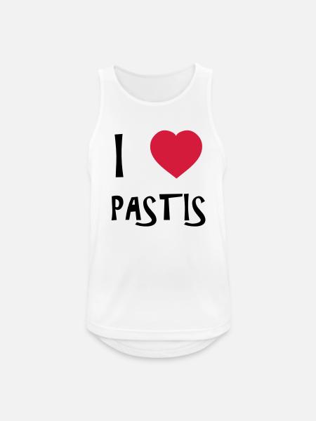 I Love Pastis - Männer Tank Top atmungsaktiv - Weiß
