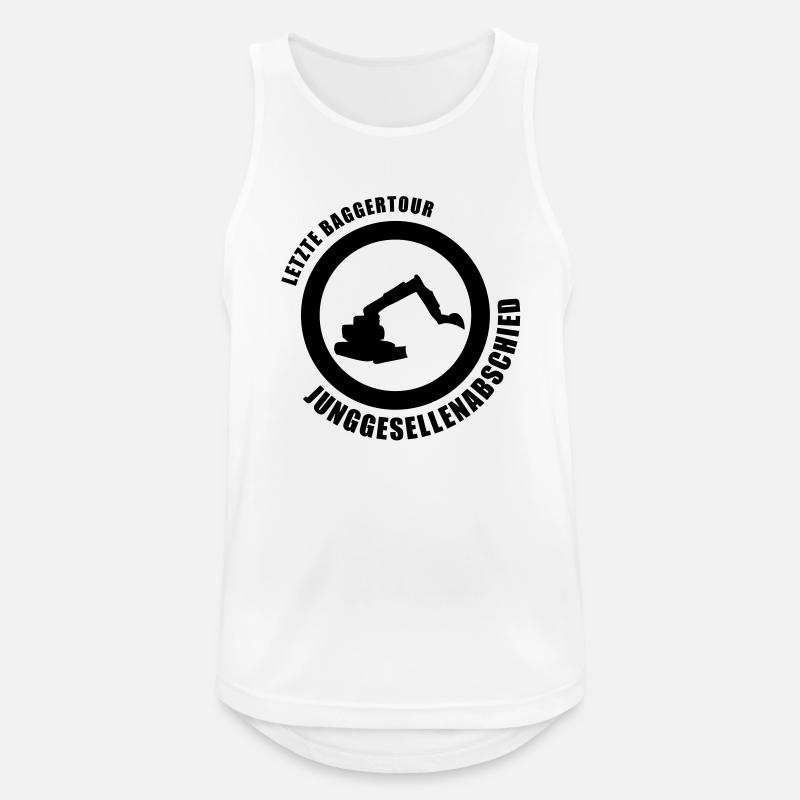 baggertour junggesellenabschied - Men's Breathable Tank Top - white