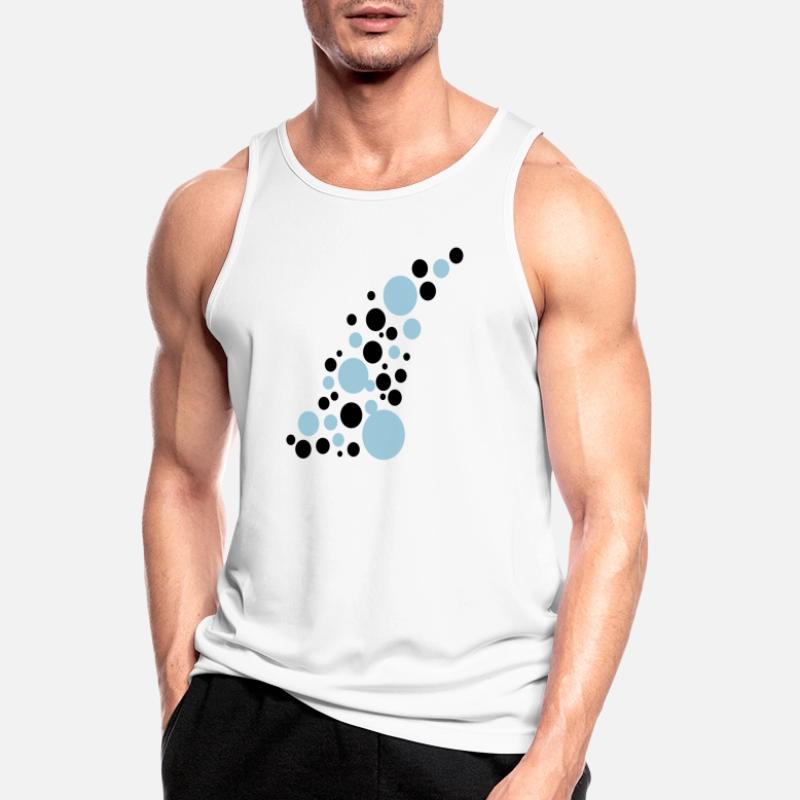 Points de Circle pattern design Débardeur respirant Homme