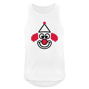 Clown - Débardeur respirant Homme - blanc - Devant - Nick (188cm)