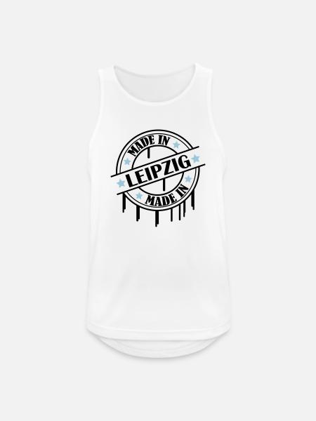 made_in_leipzig_02 - Männer Tank Top atmungsaktiv - Weiß