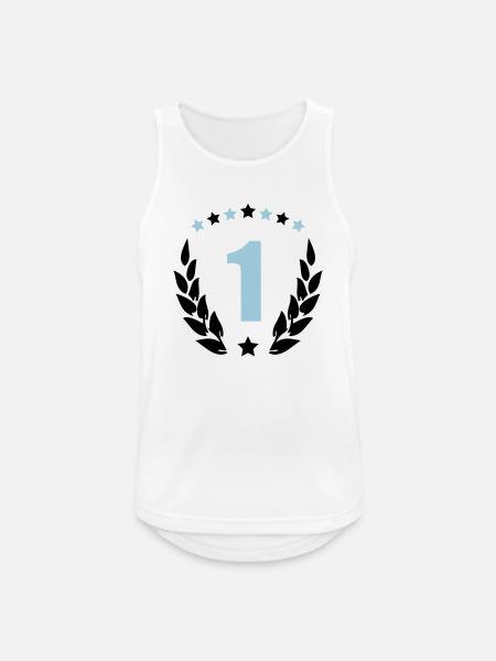 wappen 1 - Männer Tank Top atmungsaktiv - Weiß