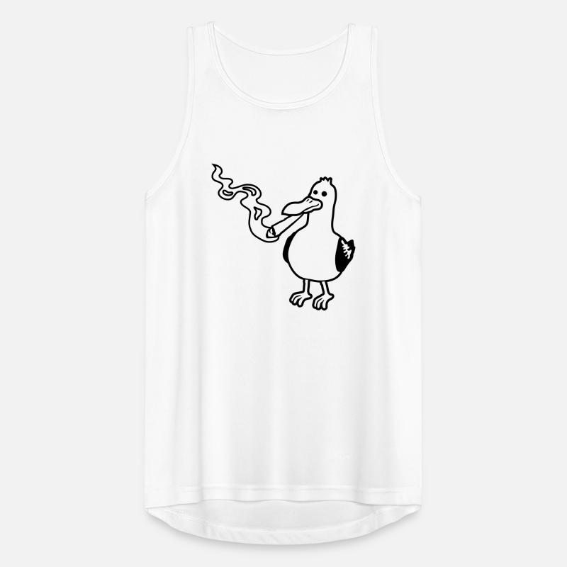 Joint rauchen Kiffer Möwe Männer Tank Top atmungsaktiv