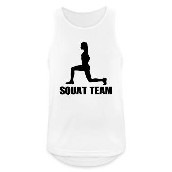 Équipe féminine de squat - Débardeur respirant Homme - blanc - Devant - Nick (188cm)