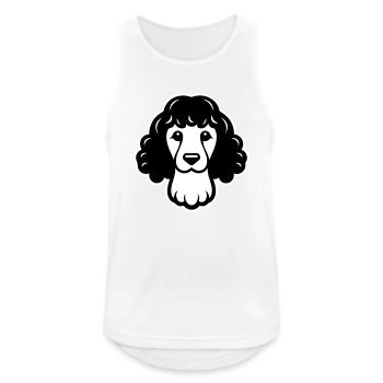 Poodle Dog Head - Men's Breathable Tank Top - white - Front - Nick (188cm)