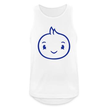 Vogel Gesicht Kopf Ente süß niedlich freundlich - Männer Tank Top atmungsaktiv - Weiß - Vorne - Nick (188cm)