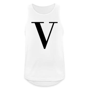 Capital V - Men's Breathable Tank Top - white - Front - Nick (188cm)