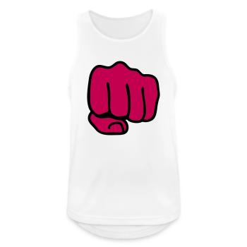 Faust - Men's Breathable Tank Top - white - Front - Nick (188cm)
