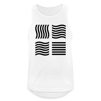 The Fifth Element - Männer Tank Top atmungsaktiv - Weiß - Vorne - Nick (188cm)