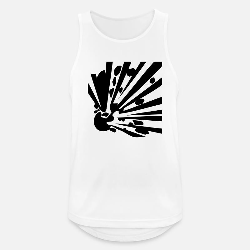 Explosive - Men's Breathable Tank Top - white