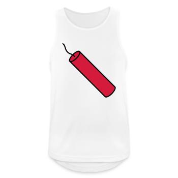 anzuenden stange tnt dynamit explodieren explosion - Männer Tank Top atmungsaktiv - Weiß - Vorne - Nick (188cm)