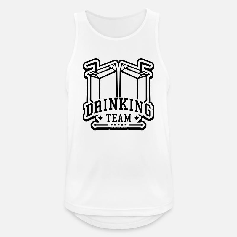 drinking_team_funny_pe1 - Männer Tank Top atmungsaktiv - Weiß