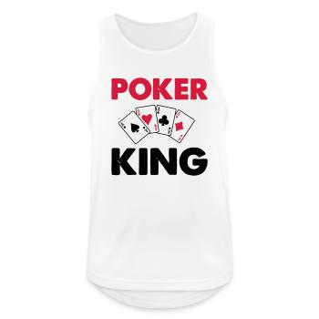 Roi du poker - Débardeur respirant Homme - blanc - Devant - Nick (188cm)