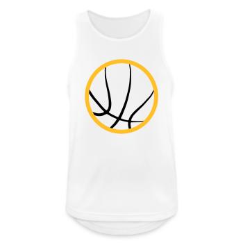 Ballons de basket 32 - Débardeur respirant Homme - blanc - Devant - Nick (188cm)