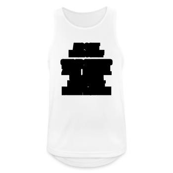 gott ich und der teufel - Männer Tank Top atmungsaktiv - Weiß - Vorne - Nick (188cm)
