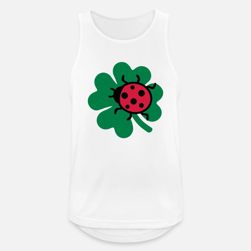 Marienkäfer - Männer Tank Top atmungsaktiv - Weiß