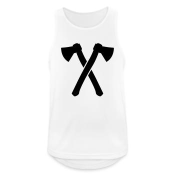 axes - Men's Breathable Tank Top - white - Front - Nick (188cm)