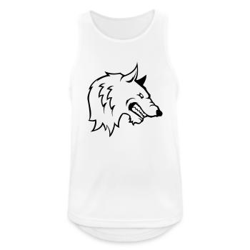 Wolf - Men's Breathable Tank Top - white - Front - Nick (188cm)