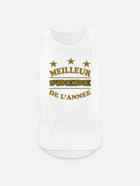 BEST BROTHER OF THE YEAR - Men's Breathable Tank Top - white