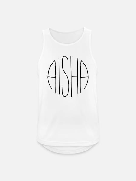 Aisha - Männer Tank Top atmungsaktiv - Weiß