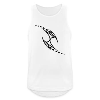 tribal - Men's Breathable Tank Top - white - Front - Nick (188cm)