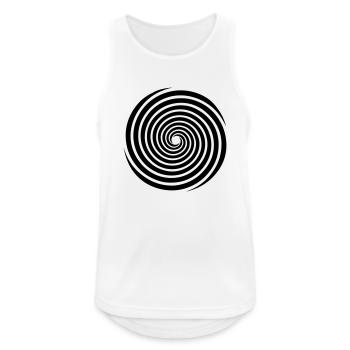 spirale1farbe - Débardeur respirant Homme - blanc - Devant - Nick (188cm)
