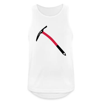 Bergsteiger - Männer Tank Top atmungsaktiv - Weiß - Vorne - Nick (188cm)