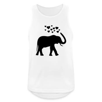 herzefant1 - Men's Breathable Tank Top - white - Front - Nick (188cm)