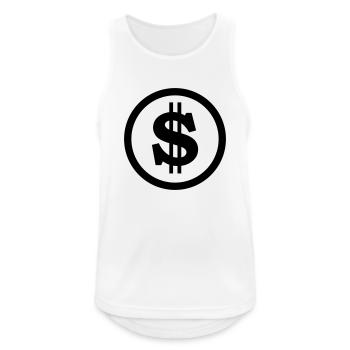dollar - Men's Breathable Tank Top - white - Front - Nick (188cm)