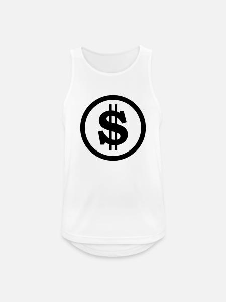 dollar - Men's Breathable Tank Top - white